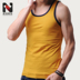 Áo vest nam cotton mùa hè màu tương phản bó sát áo vest Thanh niên nam thể thao co giãn không tay vest sinh viên - Áo vest cotton bộ vest nam cho người trung tuổi Áo vest cotton