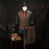 Bộ đồ len 2018 phù hợp với nam doanh nhân Anh giản dị lưới mỏng phù hợp với bộ đồ ba mảnh dành cho giới trẻ bộ vest nam trẻ trung Suit phù hợp