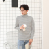 Hàn Quốc phiên bản của tự trồng trọt dài tay T-shirt exo với cao cổ sọc đáy áo mỏng giản dị mùa thu quần áo nam những người yêu thích cài đặt Áo len cổ tròn