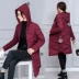 2018 mùa đông phụ nữ áo khoác dày chống mùa giải phóng mặt bằng phụ nữ bông của phụ nữ phần dài Hàn Quốc phiên bản của xuống bông độn áo khoác