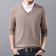 Áo len cổ lọ nam cổ chữ V trung thực và áo len cổ lọ 100% cashmere nguyên chất - Áo len Cashmere