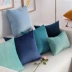 Nhung rắn màu nhung gối đệm đơn giản hiện đại sang trọng gối sofa lớn đệm giường trở lại đệm