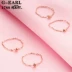 Vàng Earl Jewelry Chính hãng Pure 14k Vàng Nga Au585 Tím Vàng Nhẫn mềm Nhẫn Nữ Màu Vàng Hồng Nhẫn Vàng Vàng - Nhẫn