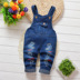 Mùa thu trẻ em quần yếm quần denim quần nhung kẻ bé trai và bé gái 0123 tuổi trẻ sơ sinh mùa xuân phong cách mới - Quần jean quần jean trẻ em giá rẻ Quần jean