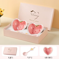 2 миски, 2 ложки [подарочные коробки]