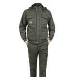 Зимний утепленный эластичный камуфляжный хлопковый износостойкий защищающий от холода комбинезон, защита от ожогов