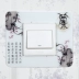 Chuyển dán tường dán acrylic ổ cắm chuyển đổi năng lượng ánh sáng trang trí bìa bảo vệ bìa bụi che phòng khách Hàn Quốc