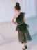 Thời trang mới quần áo cô gái xéo vai lụa sáng sợi nhỏ nuốt váy trẻ em mẫu t sân khấu catwalk váy thủy triều - Váy trẻ em bộ vest hàn quốc cho bé Váy trẻ em