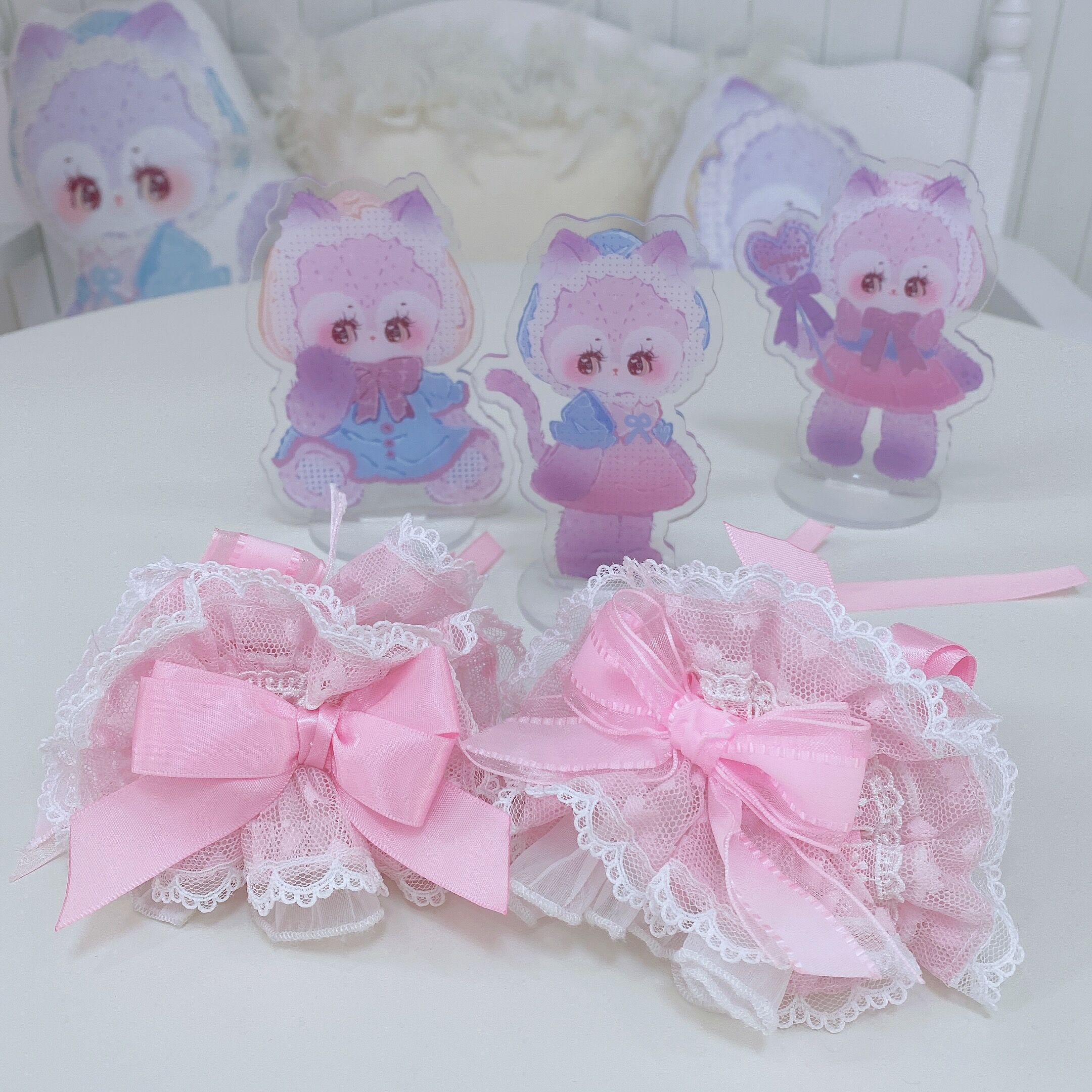 Pink Sleeves【 new pattern yu about 】 Sweet bean series Small things