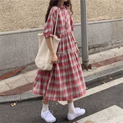 Xuân 2019 phiên bản Hàn Quốc của những chiếc váy mới của phụ nữ buông lơi eo cao kẻ sọc sọc dài khí chất - Váy eo cao