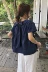 Mùa hè 2019 phiên bản Hàn Quốc của phụ nữ mới áo sơ mi trái tim lỏng lẻo thiết kế rỗng có ý nghĩa áo sơ mi tay ngắn đa năng - Áo sơ mi áo sơ mi phối Áo sơ mi