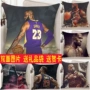 NBA Los Angeles Lakers ngôi sao bóng rổ Kobe Bryant, James ảnh tùy chỉnh món quà giường gối ngủ gối sinh nhật - Trở lại đệm / Bolsters gối ôm kèm chăn
