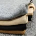 Mẫu mùa thu và mùa đông sợi mịn phiên bản Hàn Quốc của người đàn ông tự dệt đan đầu áo sơ mi nửa cổ áo trường trung Kéo qua
