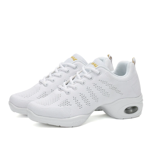 Износостойкая летняя дышащая белая спортивная обувь, танцующие туфли, мягкая подошва