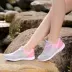 Kéo trở lại giày của phụ nữ mùa xuân và mùa hè lưới thoáng khí sneakers thoải mái trọng lượng nhẹ giày chạy học sinh trung học giày sneakers Giày chạy bộ