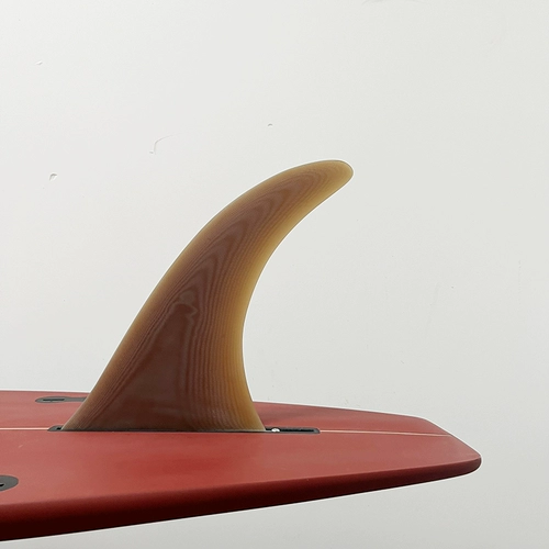 Hongtuo Outdoor Surfing 11 -inc -inc -in -Brown Tail Rudder Monochrome Hand Melling Hail Rudder Длинная доска с одним стеклянным волокнистым хвостовым плавником