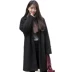 Áo len nữ phần dài Hàn Quốc phiên bản 2018 mới đôi phải đối mặt với cashmere sinh viên mùa thu và mùa đông mặc chống mùa đen len áo áo dạ nữ đẹp Áo len lót đôi