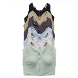 Спортивная противоударная одежда для йоги для спортзала, регулируемые бретели с молнией, бюстгалтер, большой размер, для бега