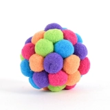 Кошка -шерстяной шарик забавная игрушка для кошек, поставки кошек, красочный радужный автоматический шарик, кошачье мяч из шлифования зуб