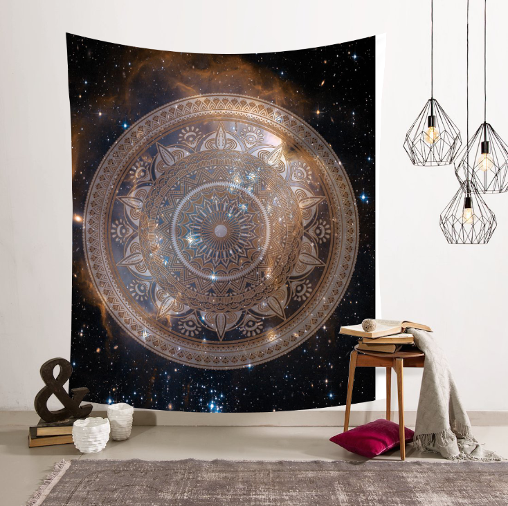 Sao mandala Ấn Độ mandala treo vải Bắc Âu in tường trang trí vải canvas tường tấm thảm giấy nhám tranh thảm treo tường