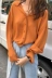 Sang trọng đầu mùa thu áo sơ mi Hàn Quốc phiên bản của lỏng mỏng v- cổ áo thun voan màu rắn hoang dã dài tay áo sơ mi nữ 2018 mới