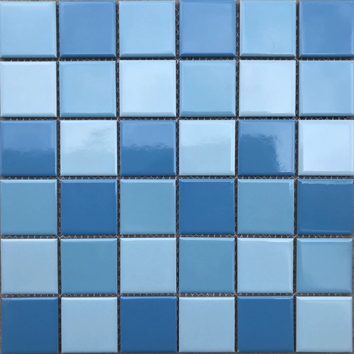 Бассейн, синяя мозаика