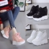 2018 mùa xuân và Hàn Quốc phiên bản của sự gia tăng vô hình trong giày của phụ nữ lưới cao giày giày thường giày thể thao dày dưới giày du lịch giày đơn