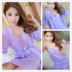 Đồ ngủ phụ nữ mùa hè nightdress sling bộ ngắn tay cảm xúc cám dỗ băng lụa chiffon áo choàng hai mảnh kiểu đầm đẹp Đêm đầm