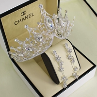 Тиара для невесты, ожерелье, расширенный комплект, корона, 3 предмета, изысканный стиль, подарок на день рождения, популярно в интернете