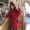 Xiaoyi tùy chỉnh mùa đông mới đầy đủ len thủ công áo khoác nữ nhỏ subnet đỏ áo len dài - Accentuated eo áo
