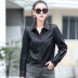 2019 mùa thu mới Hained leather nữ ngắn phần Slim phiên bản Hàn Quốc của da hoang dã thời trang nữ khí chất áo khoác da - Quần áo da áo bomber da Quần áo da