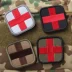 [5 包邮] Cross huy hiệu thêu Velcro chiến thuật y tế băng tay cứu trợ đầu tiên ba lô dán Thẻ / Thẻ ma thuật