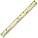 Старый американский ветеран Westcott 12 -INCH/30 см натуральный деревянный правитель инкрустанный металлический край