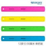 Американский ветеран Westcott15/30 см анти -Коллапс, безопасная прозрачная, прямая, двойная шкала прямого сантиметра 14381
