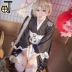 [Machimachi] Kasuga hoang dã cos chị đen kimono áo choàng tắm cosplay trang phục nữ Cosplay