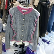 Áo len mùa thu đông 2018 phiên bản mới của Hàn Quốc với kiểu dáng openwork xù lông sang trọng kết hợp áo len cổ lọ dài tay