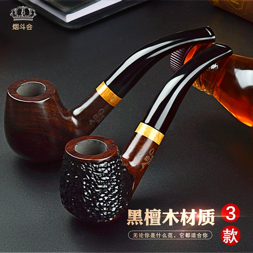 Мундштук ручной работы, старомодная портативная курительная трубка из сандалового дерева