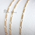 Dây chuyền vàng Mia 14K vòng cổ 1,4mm vòng tay vòng chân chuỗi xương đòn handmade DIY phụ kiện trang sức quanh co - Vòng chân lắc chân nữ 10k Vòng chân