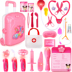 Piggy Peggy Qi Children House Doctor Toy Set Girl Tiêm mô phỏng du lịch Phù hợp với hộp đựng ống nghe bộ xếp hình Đồ chơi gia đình