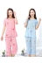Mùa hè của phụ nữ đồ ngủ lụa ngắn tay cắt quần cotton lụa dành cho người lớn rayon tháng quần áo dịch vụ nhà phù hợp với mùa hè Bộ Pajama