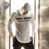 BodyDream thể thao và giải trí áo len nam thể hình thể dục dài tay trùm đầu hoodie chạy phù hợp với đào tạo mùa xuân thoáng khí áo khoác vải nỉ Thể thao lông cừu / jumper