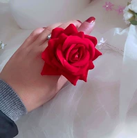 Handmade vải mô phỏng hoa hồng vòng vòng hiệu suất thiết lập ngón tay hoa vòng hoa ảnh phụ kiện ảnh - Nhẫn nhẫn đeo ngón út