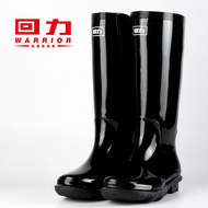 Giày đi mưa cổ cao kéo lại cho nam cộng với nhung để giữ ấm và chống trượt giày nước nhà bếp giày chống nước gia đình câu cá ngoài trời giày đi mưa mùa hè ủng cao su bảo hộ