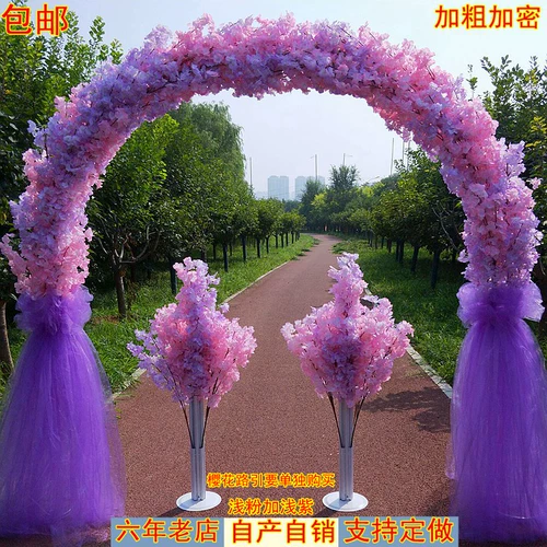 Новая свадебная арка вишневая вишня дверная квадратная дверь Цветочная дверь Все вишневые арка