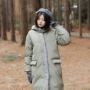 Luhan F1088 băng biển bf phong cách Harajuku áo khoác cotton rộng cho nữ dài phần mùa đông mới thủy triều dày - Bông áo phao lông vũ uniqlo nữ