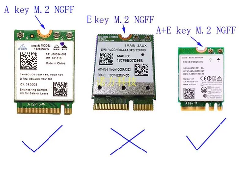 Ключ A+E клавиша 2230 Wi -Fi беспроводная сетевая карта вместо BCM94360CS2 Адаптер преобразования