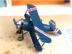 Tinplate! Trumpet! Tricolor máy bay kim loại mô hình retro máy bay mô hình bàn trang trí Trang trí nội thất