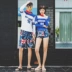 Ao Nihua 2019 cặp đôi mới nghỉ dài tay gợi cảm chia tay mà nữ phù hợp bảo thủ che bụng thon gọn - Vài đồ bơi