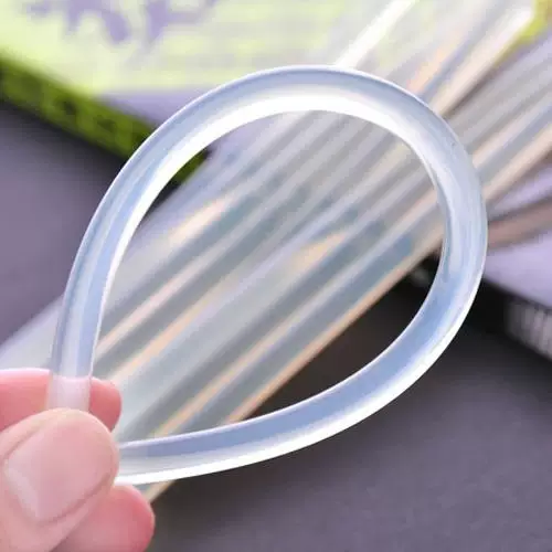 Transparent glue stick, hair accessory, DIY, diameter 7.5mm, 7.5mm