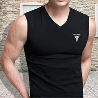 Cộng với phân bón XL áo nam không tay t-shirt vest vest nam mùa hè thể thao bóng rổ áo bông lỏng áo nam đẹp